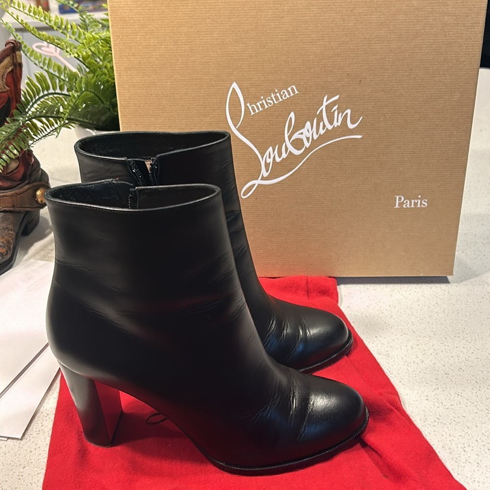Christian Louboutin Black Booties ADOX